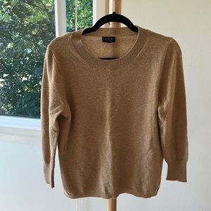 Camel 100% cashmere jcrew sweater